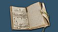 Tagebuch mit Original-Bleistift des 22 jährigen Kronprinzen Friedrich, verfasst während des Rheinfeldzugs gegen Frankreich 1734