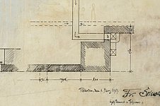 Detail: Plan des Königlichen Residenzschlosses in Posen IX. HA Schwechten Nr. 489/5