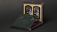 Stereoskopische Daguerreotypie mit Stereoskop, ca. 1858-1862
