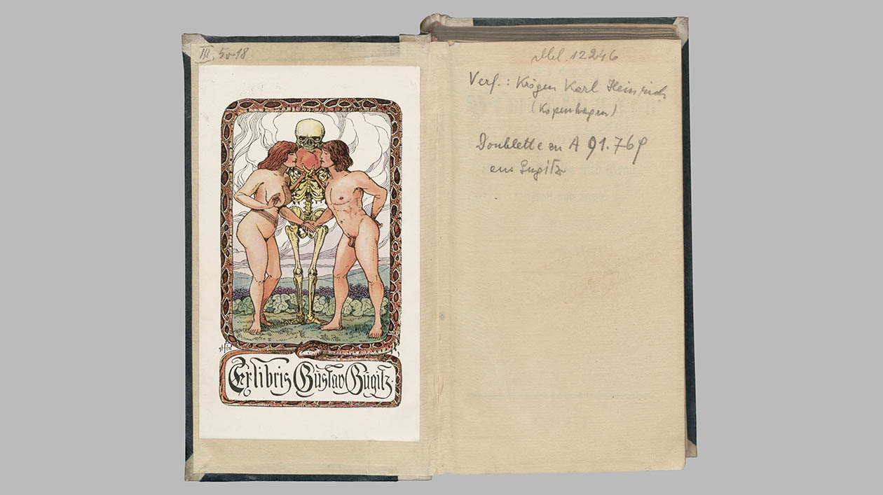 Exlibris in einem Buch der Dienstbibliothek des Geheimen Staatsarchivs Preußischer Kulturbesitz