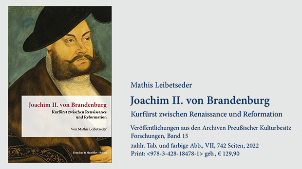 Lucas Cranach d. J. [Monogrammist IS (Jost Stetter?)]: Porträt von Joachim II., Kurfürst von Brandenburg, um 1560/70 (?), Gemälde, Birnbaum oder Buche, 47 x 34 cm (© The Pushkin State Museum of Fine Arts, Nr. ЗЖ-937).